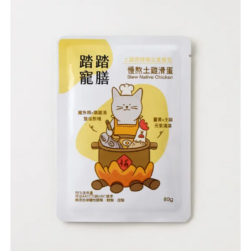 踏踏寵膳 貓主食餐包 鱸魚精系列 慢熬土雞x鵪鶉蛋 80g (TTC-8465)