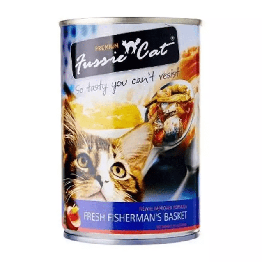 Fussie Cat 貓罐頭 漁夫之籃 400g (紫) (FU-4FBC) (新舊包裝隨機發貨) 圖 1
