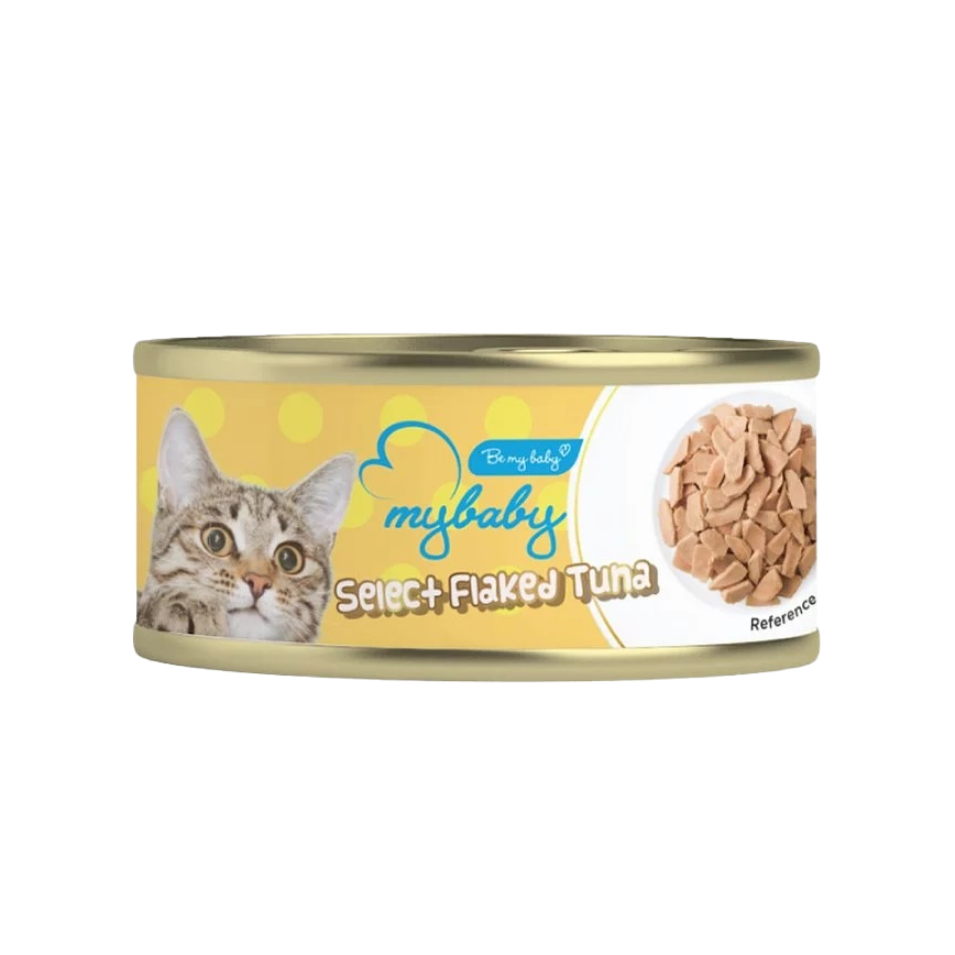 My baby 貓罐頭 精選吞拿魚塊 Select Flaked Tuna 85g (黃色) (90401388B)