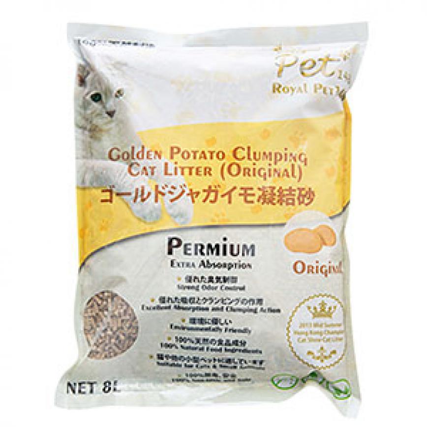 ROYAL PET148 黃金馬鈴薯幼條凝結砂 原味 9.5L