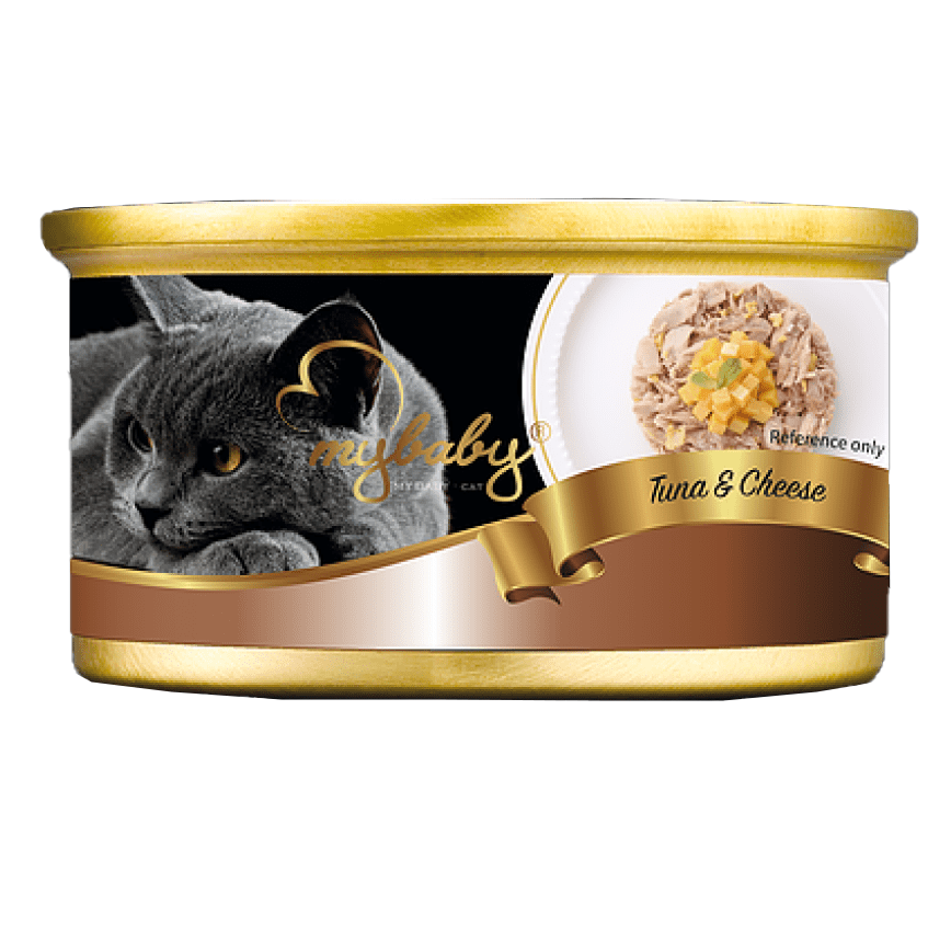 My baby 貓罐頭 吞拿魚及芝士 Tuna with Cheese 85g (深啡) (90401400B)