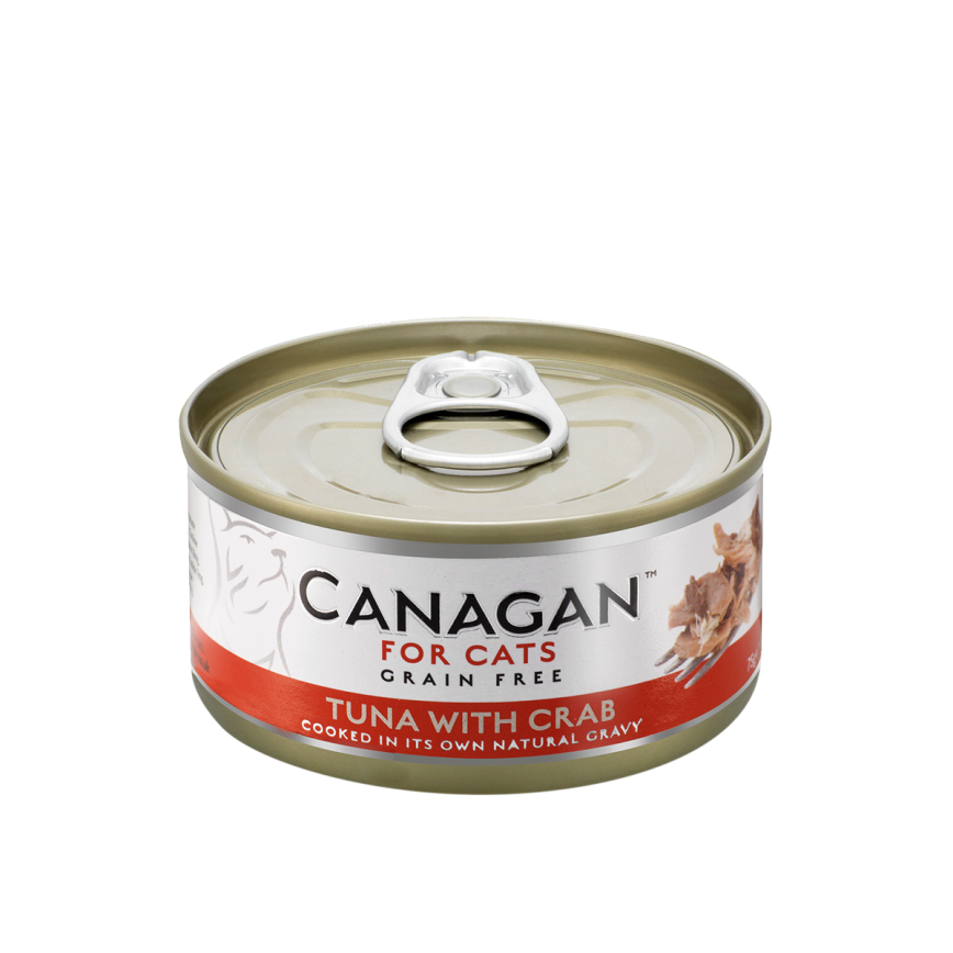 CANAGAN原之選 貓罐頭 無穀物貓罐頭 吞拿魚及蟹 75g (橙紅) (WA75) 圖 1