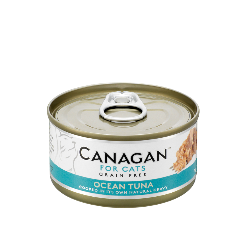 CANAGAN原之選 貓罐頭 無穀物貓罐頭 吞拿魚 75g (淺藍) (WT75) 圖 1