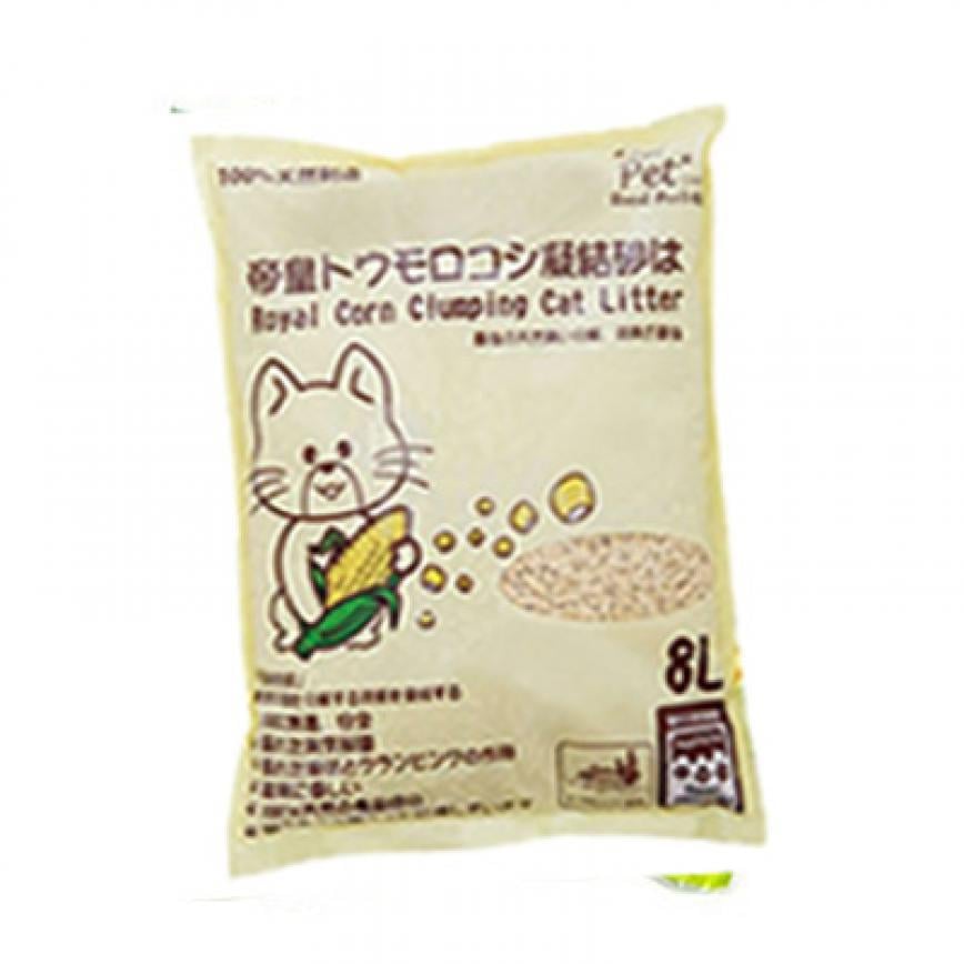 ROYAL PET148 帝皇粟米凝結砂 原味 8L