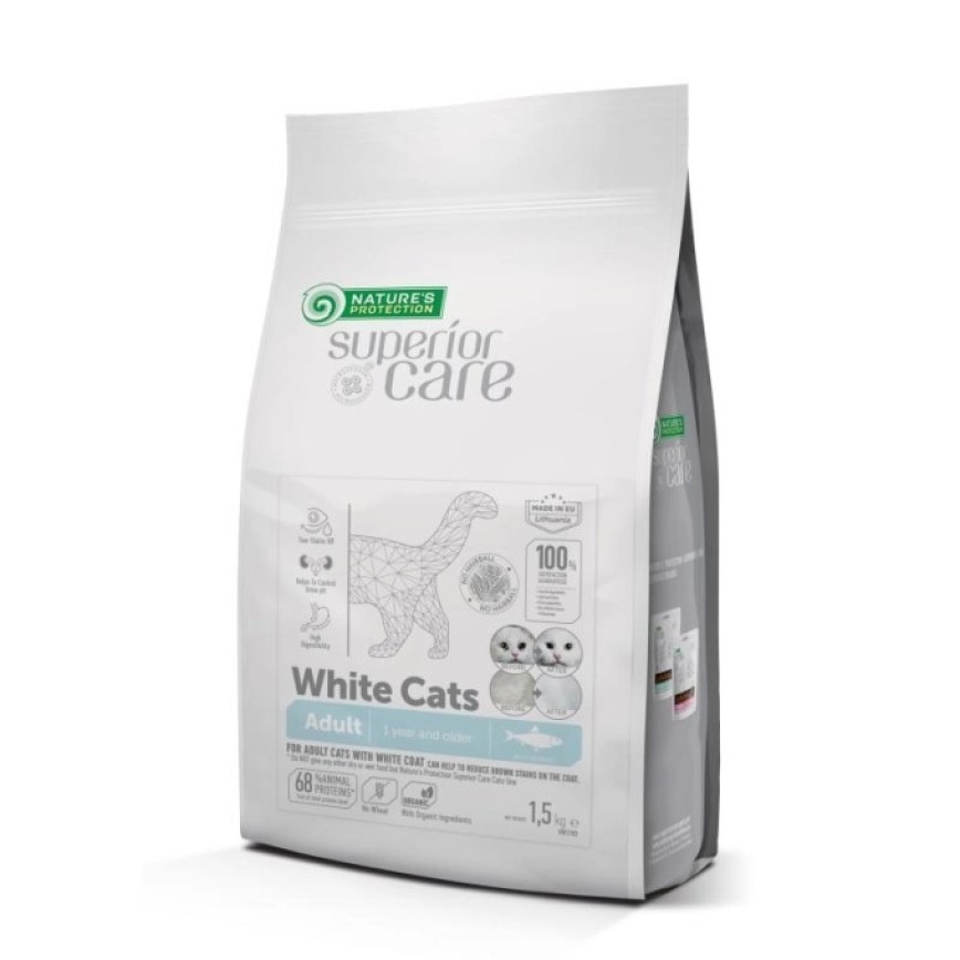 Nature's Protection 貓糧 無穀物去淚痕白貓配方 鯡魚 1.5kg (WCHE1.5K)