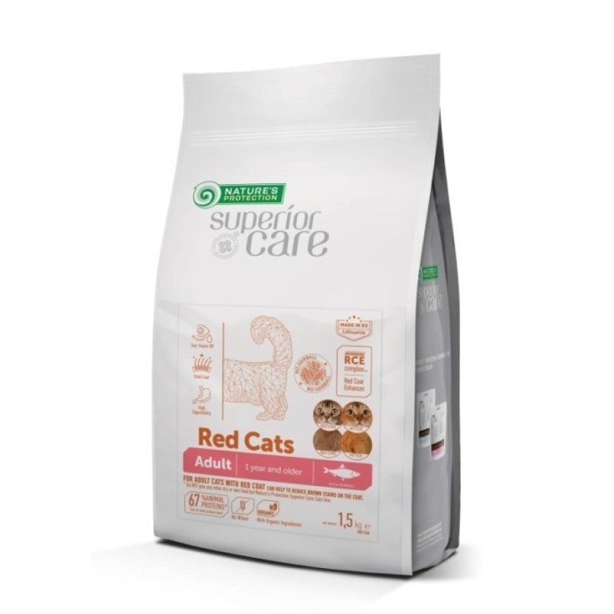 Nature's Protection 貓糧 無穀物去淚痕橘貓配方 鯡魚 1.5kg (RCHE1.5K)