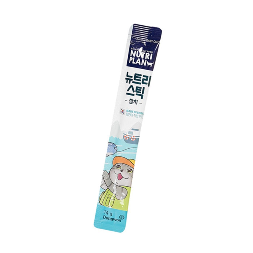 Nutriplan 貓肉泥 營養企劃 韓國肉泥餐包 吞拿魚 14g 1本試食裝 (FK CIAO) 夾袋