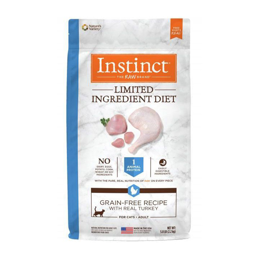 Instinct 貓糧 本能 貓糧 無穀物單一蛋白系列 火雞 11lb (658740)