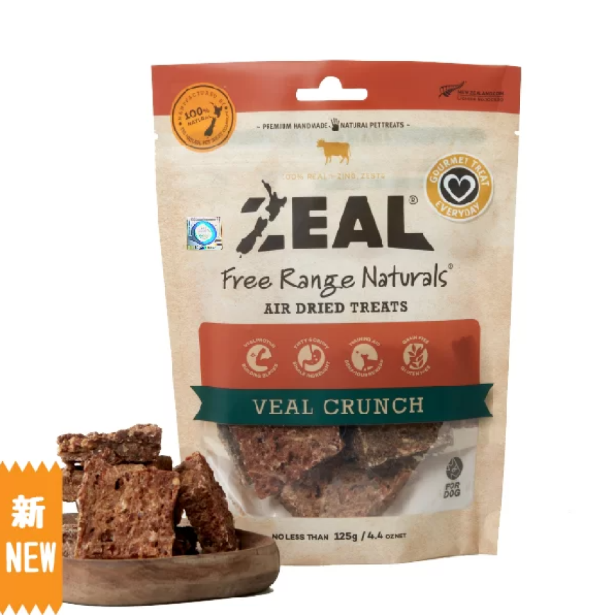 ZEAL 狗小食 紐西蘭牛仔肉脆 Veal Crunch 125g (NP108)