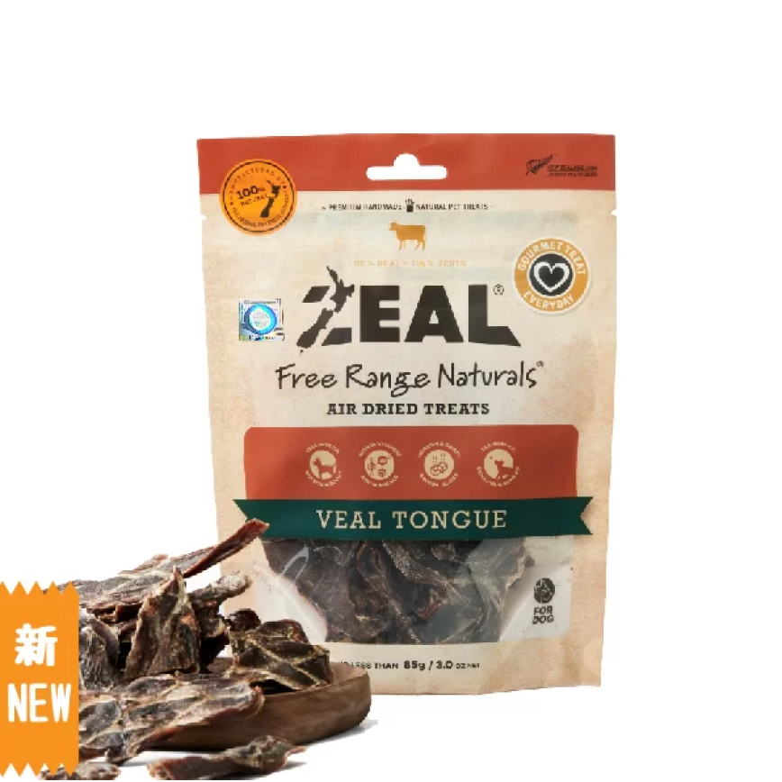 ZEAL 狗小食 紐西蘭牛仔舌 Veal Tongue 85g (NP109)