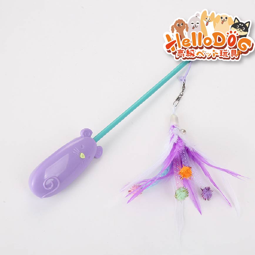 HelloDOG 玩具嚴選 貓貓雷射老鼠逗貓棒 1件 (隨機款) 圖 2