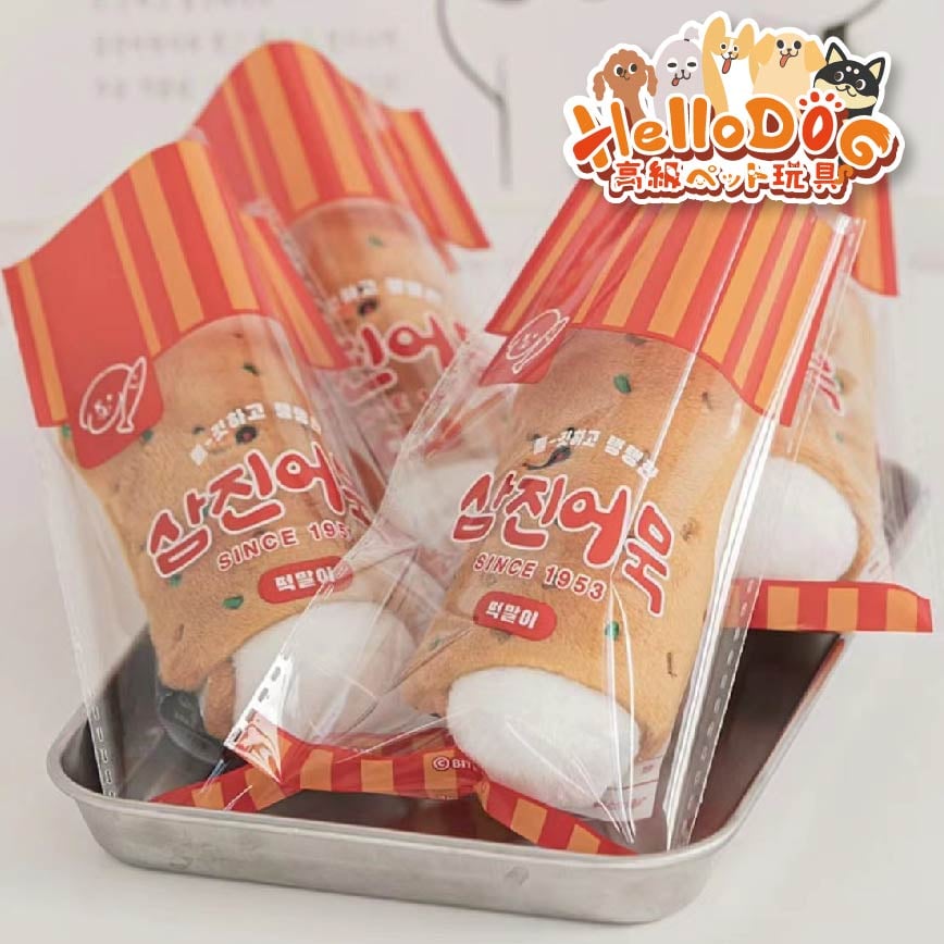 HelloDOG 玩具嚴選 狗狗訓練 韓國年糕袋藏食玩具 1件 (隨機款)