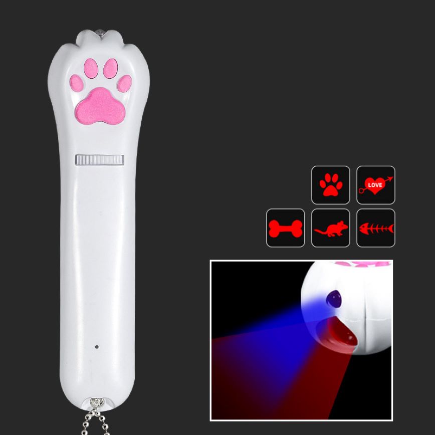 HelloDOG 玩具嚴選 貓玩具 USB充電鐳射逗貓棒 貓爪型 1件 圖 1