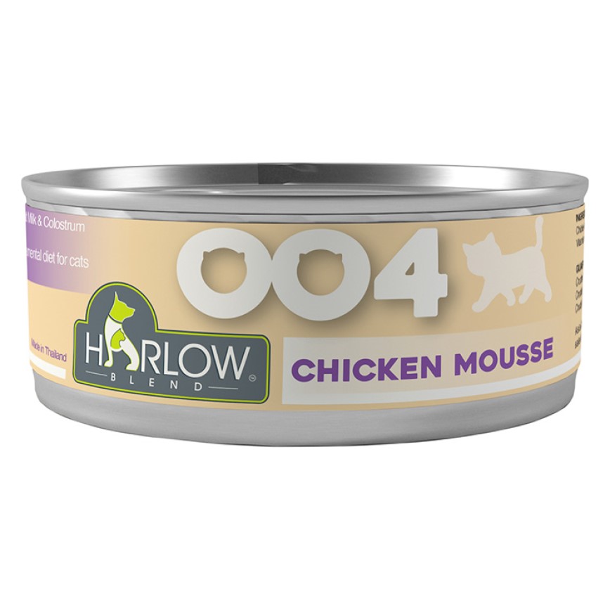 Harlow Blend 楓葉 貓罐頭 無穀物慕絲 雞肉+山羊奶 80g (004)