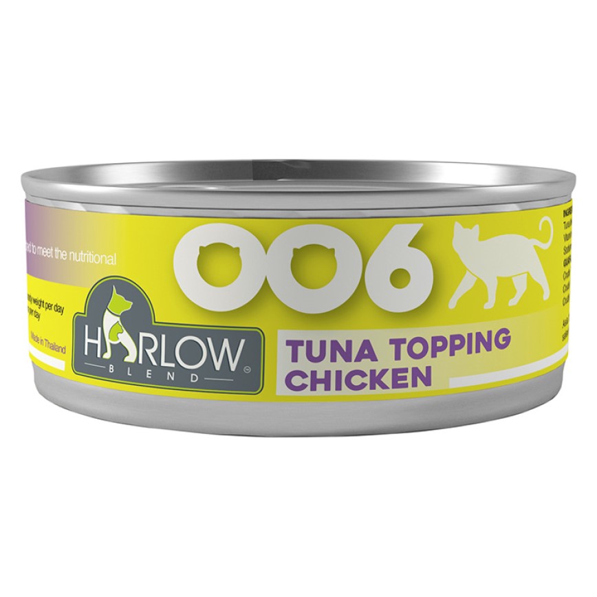 Harlow Blend 楓葉 主食貓罐頭 無穀物泌尿消炎配方 鮪魚+雞肉+高湯 80g (HB-S-006)