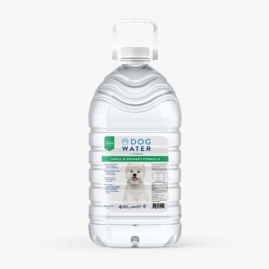 VetWater Dog Water pH值平衡狗飲用水 天然減尿臭及防尿石強效守護配方 4L (DW60101) (TBS)