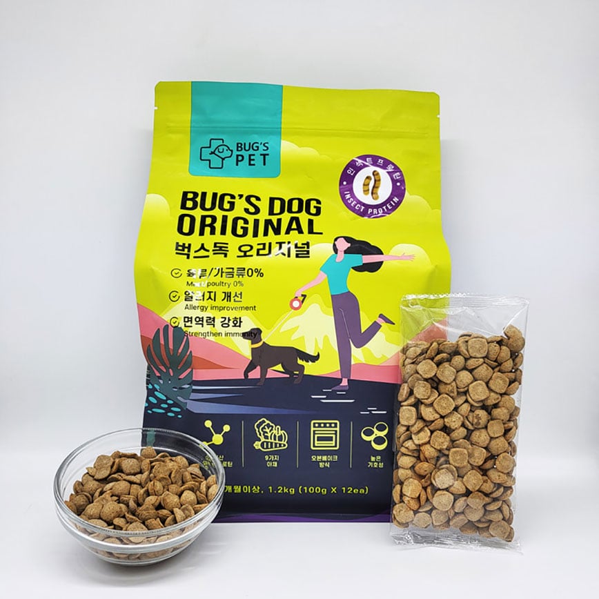 韓國Bug's Pet 超級低敏 狗糧 全犬種 主食糧 高級蟲蛋白 降敏 100g