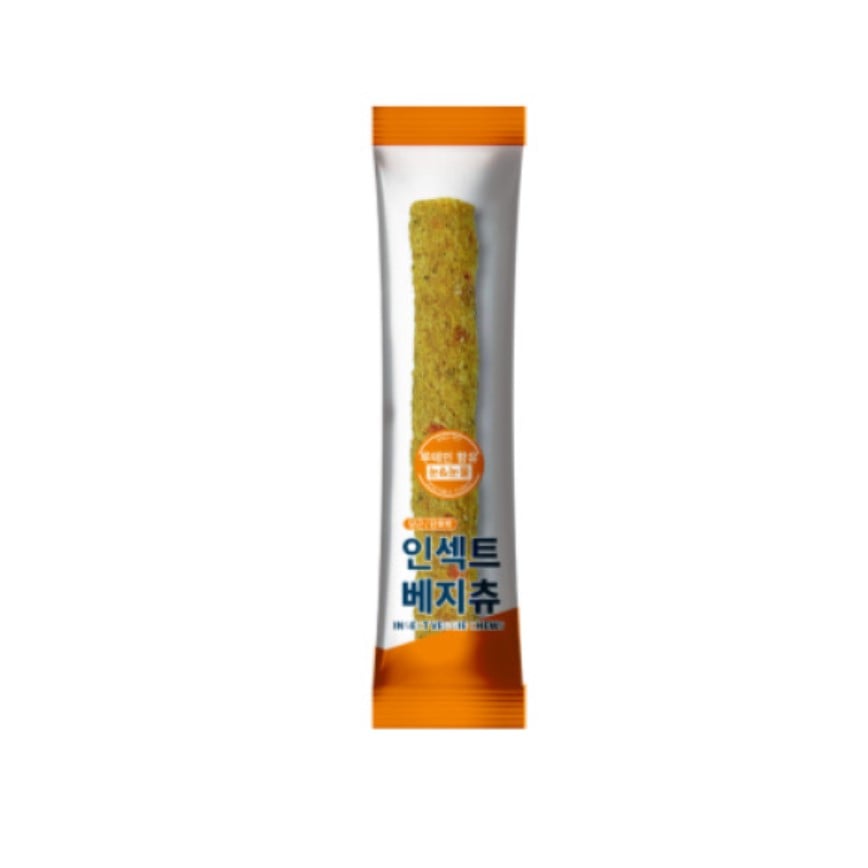韓國Bug's Pet 超級低敏 狗小食 零食嚴選 超級低敏蟲蛋白 蔬菜咀嚼條 護眼配方 1條裝 試食優惠 (橙)