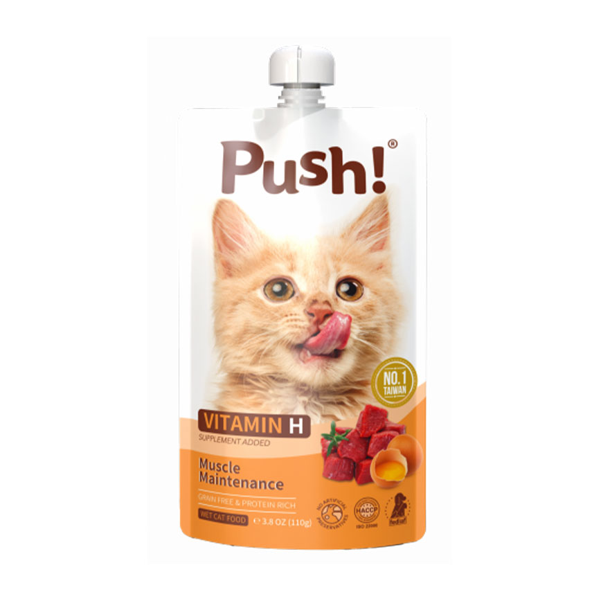 Push! 噗滋包 機能貓貓主食肉泥 雞肉+甲魚 110g (PH07)