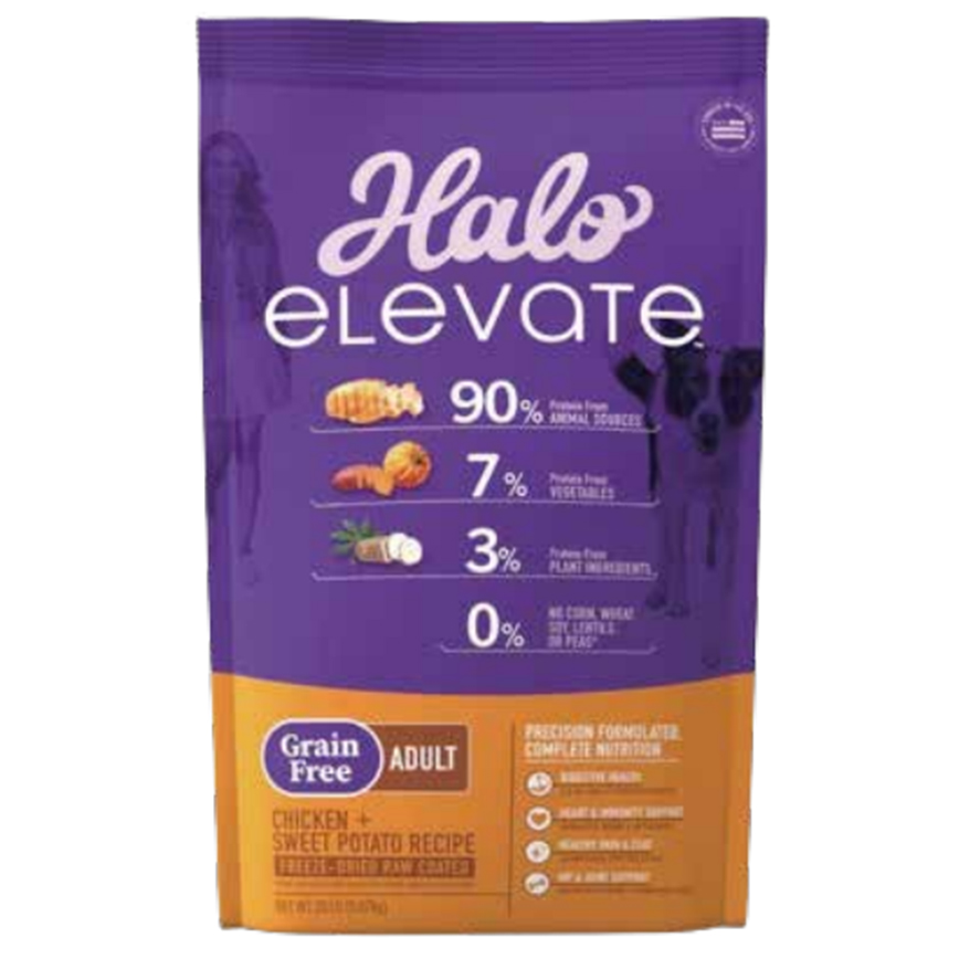 HALO 狗糧 成犬無穀糧 雞肉甜薯配方 20lb (51120) (新包裝)