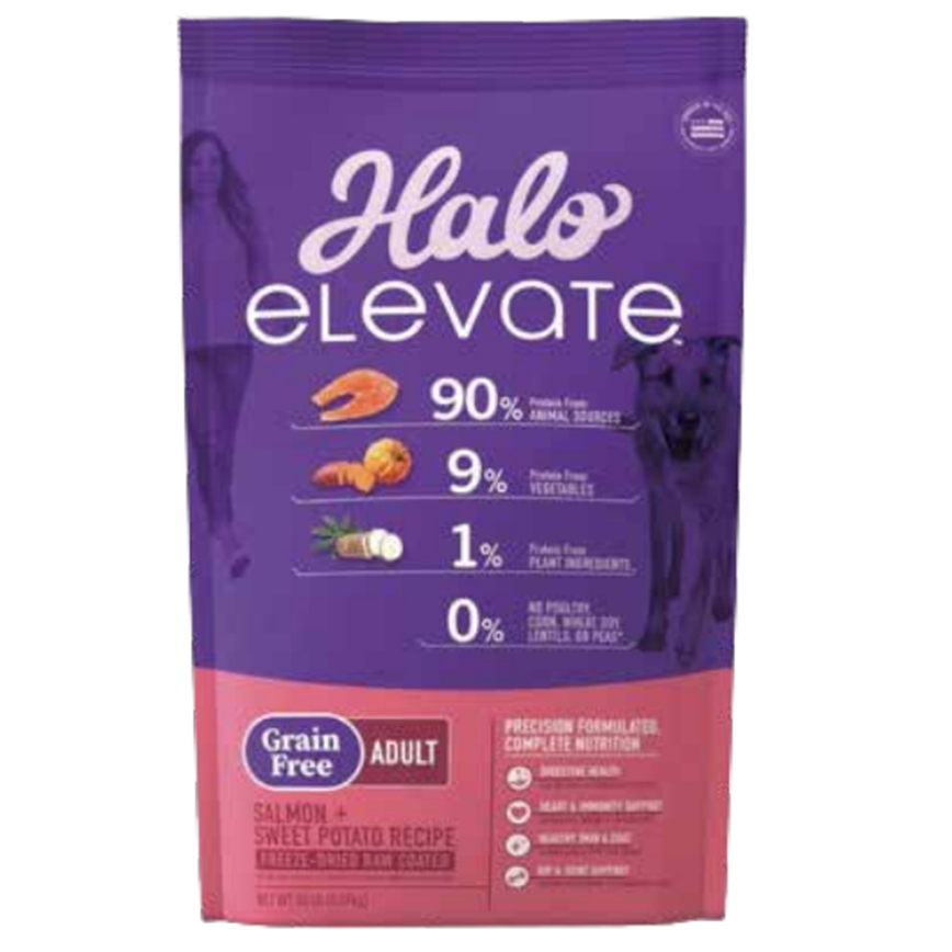 HALO 狗糧 成犬無穀糧 三文魚甜薯配方 20lb (51420) (新包裝)