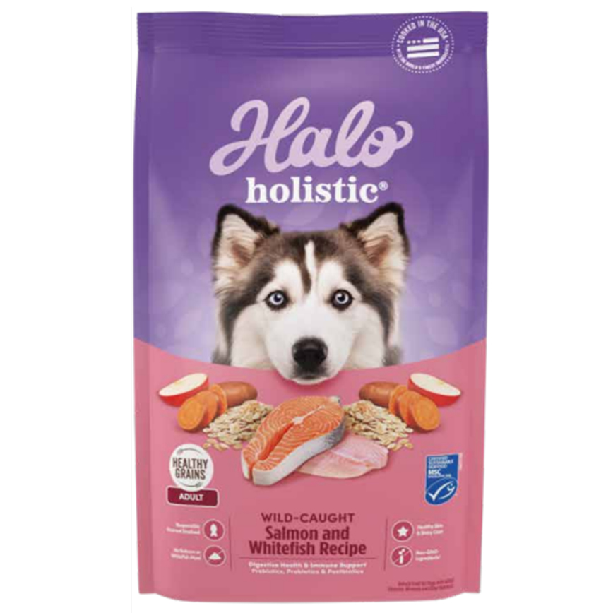 HALO 狗糧 成犬糧 野生三文魚及白魚配方 21lb (39211) (新包裝) 圖 1
