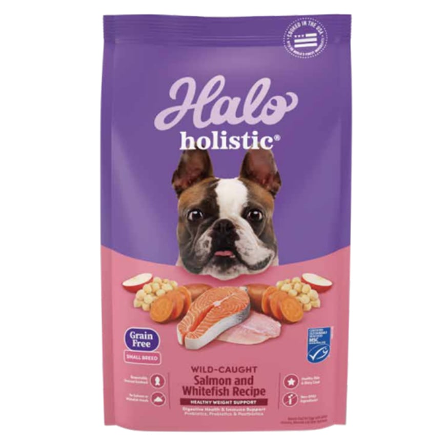 HALO 狗糧 小型犬成犬無穀糧 野生三文魚及白魚配方 3.5lb (57903) (新包裝)