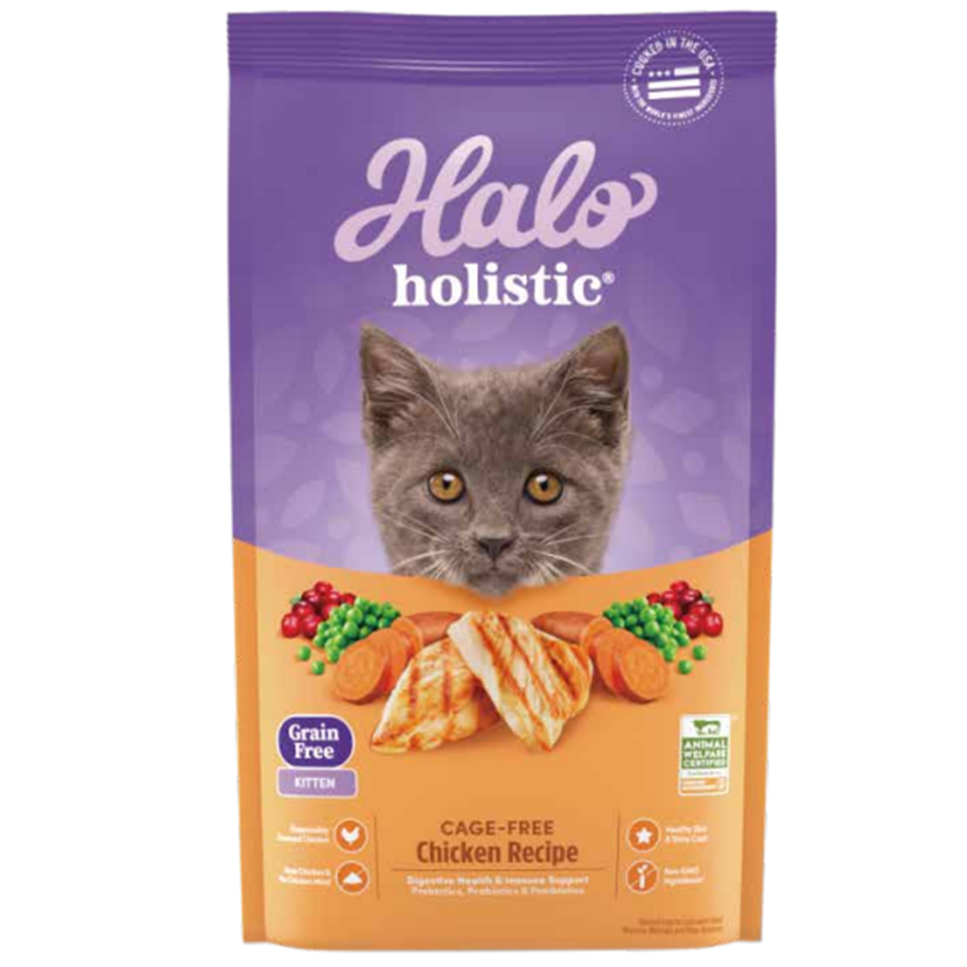 HALO 貓糧 幼貓無穀糧 雞肉配方 10lb (35250) (新包裝)