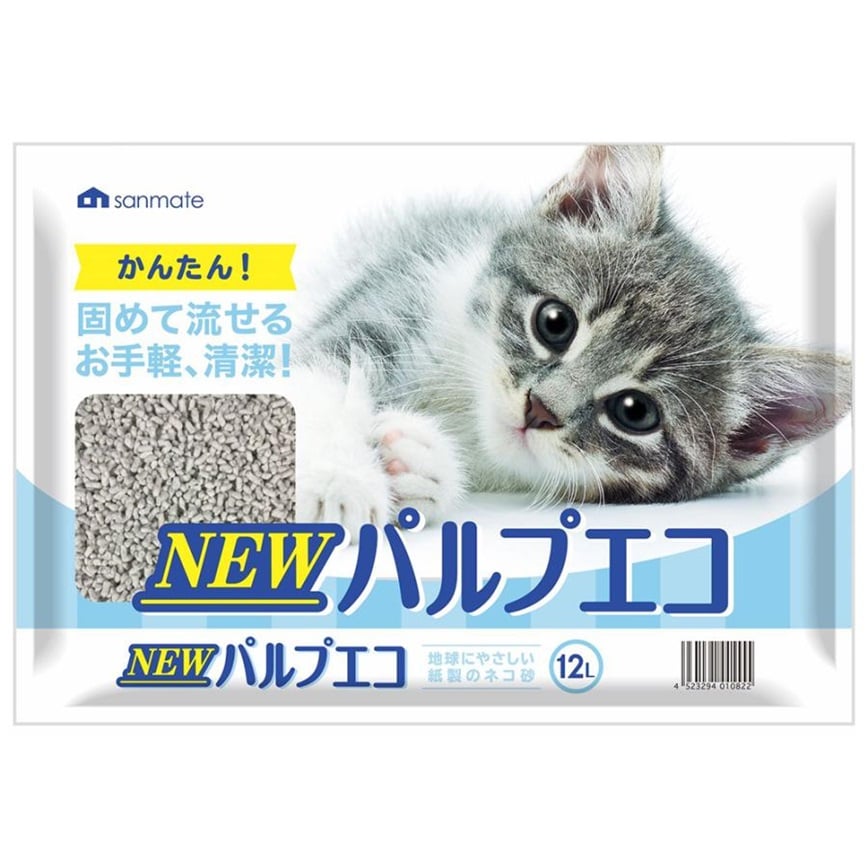 日本SANMATE 新有機環保 紙貓砂 12L
