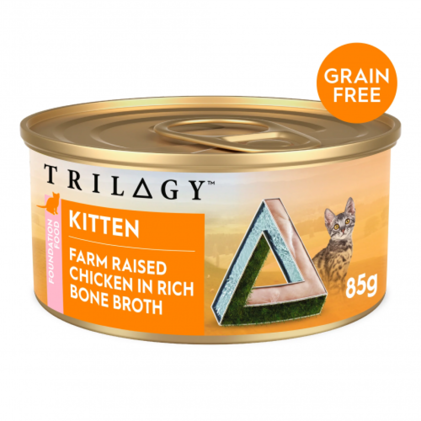 Trilogy 貓罐頭 無穀物肉絲幼貓主食罐 雞絲高湯 85g (SV20001) 圖 1