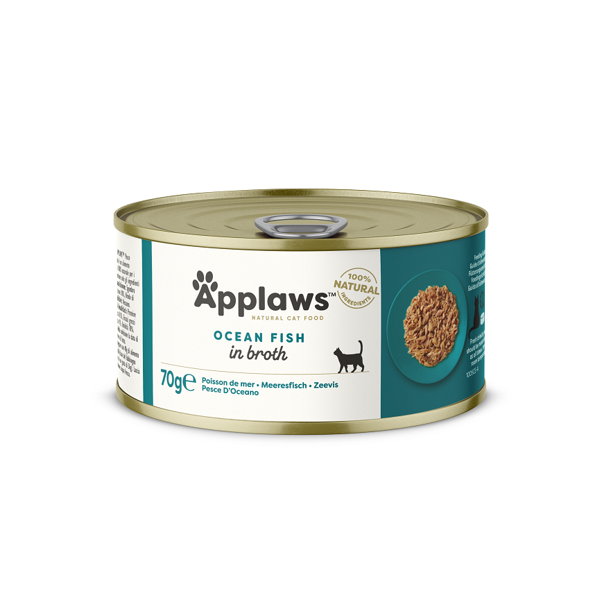 Applaws 貓罐頭 天然優質海魚 Ocean Fish 70g (淺藍) (1005) 圖 1