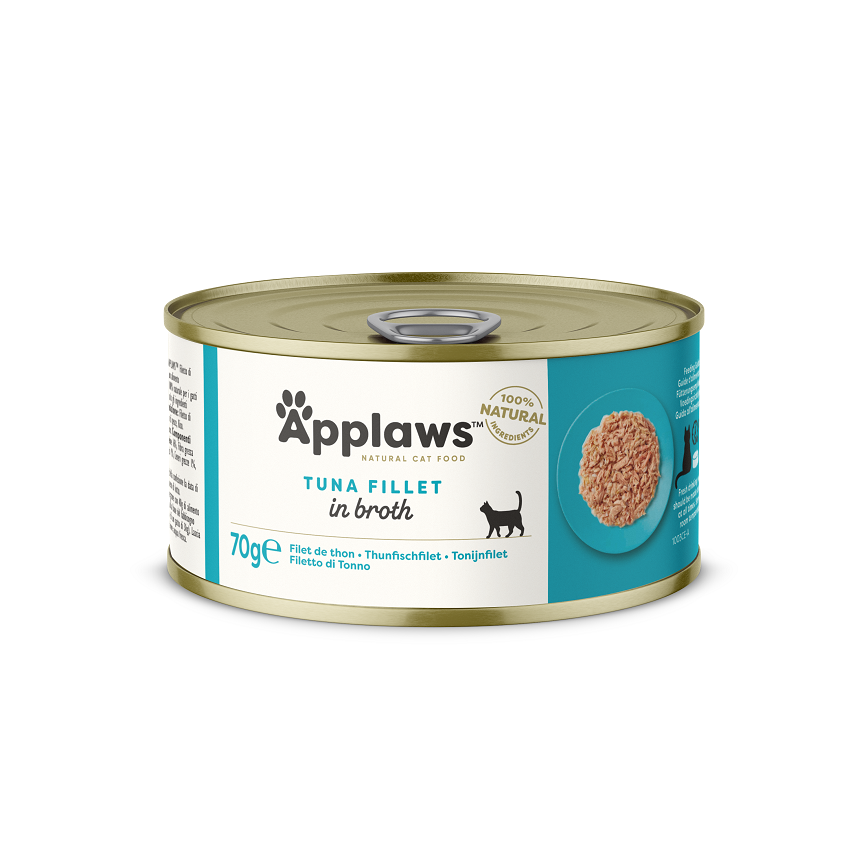 Applaws 貓罐頭 天然優質吞拿魚 Tuna Fillet 70g (淺綠) (1003)