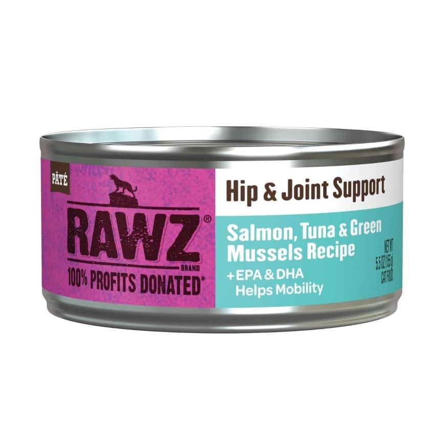RAWZ 貓罐頭 Soultion Based系列 關節保健配方 三文魚、吞拿魚、綠唇貽貝 155g (WCHST155)