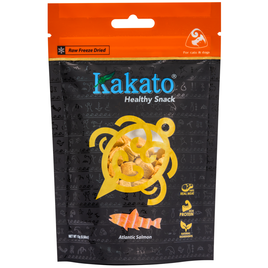 Kakato 卡格 貓狗零食 凍乾純肉小食 大西洋三文魚 15g (SK0954EIN)