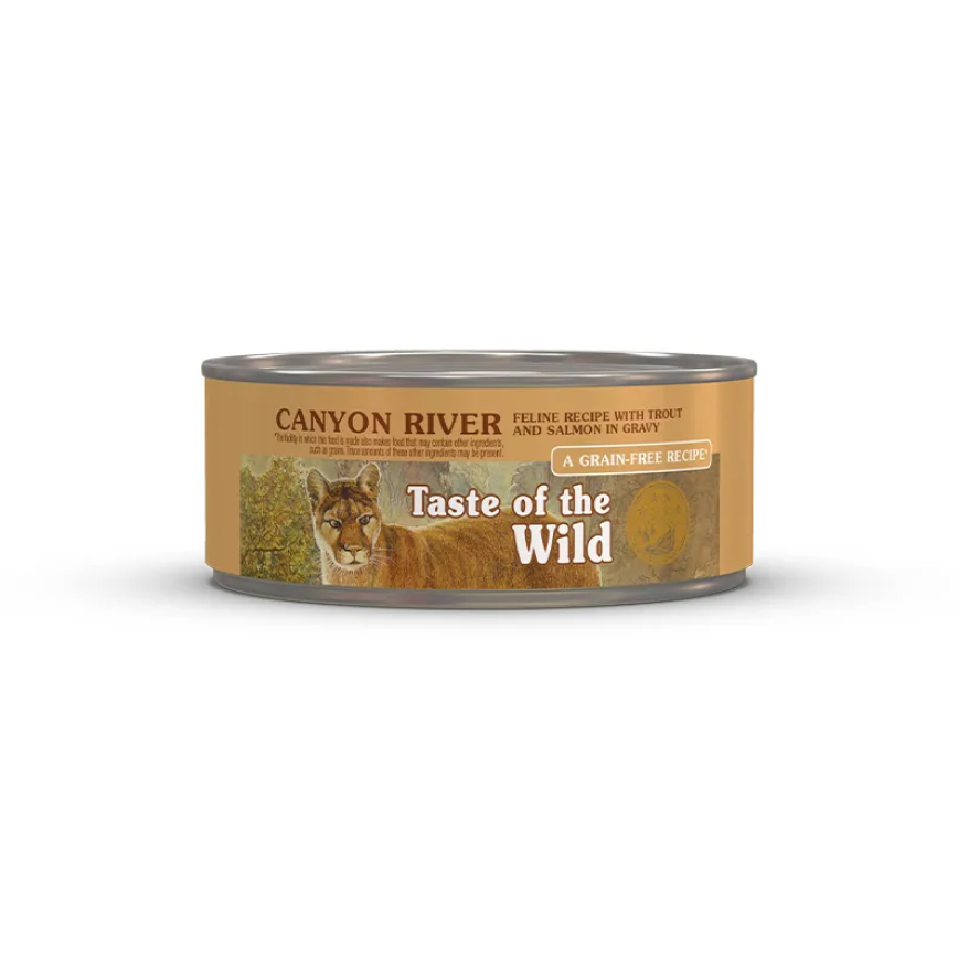 Taste of the Wild 主食貓罐頭 無穀物汁煮肉粒 鱒魚+煙燻三文魚 3oz (611102)