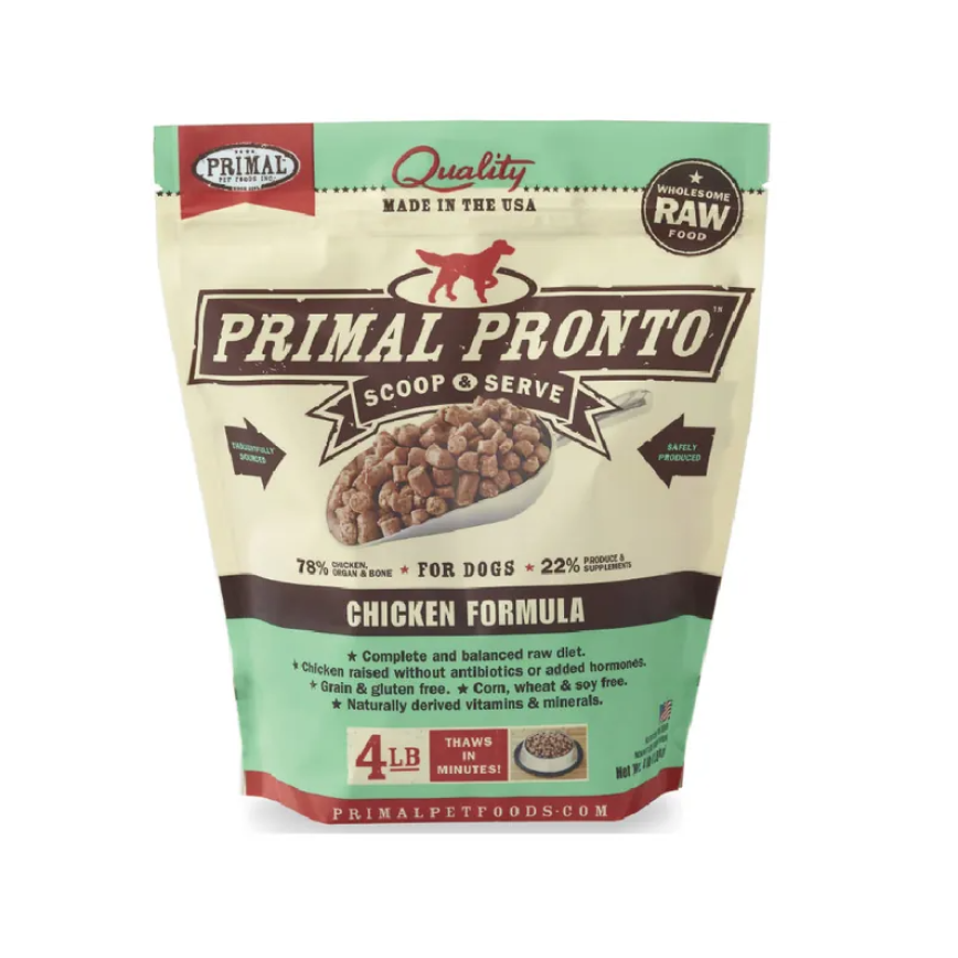 Primal 狗糧 急凍鮮肉粒系列 雞肉配方 4lb (PRCCF4) (需冷藏)