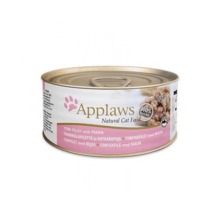 Applaws 貓罐頭 天然優質吞拿魚及蝦 Tuna with Prawn 70g (淺粉) (1008)