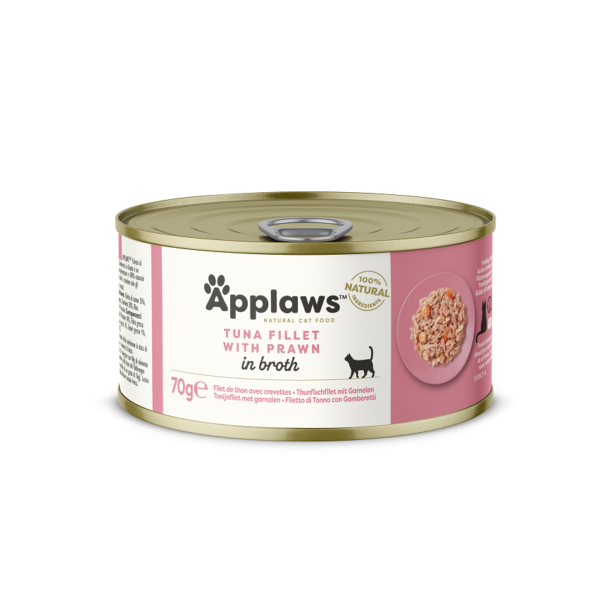 Applaws 貓罐頭 天然優質吞拿魚及蝦 Tuna with Prawn 70g (淺粉) (1008) 圖 2
