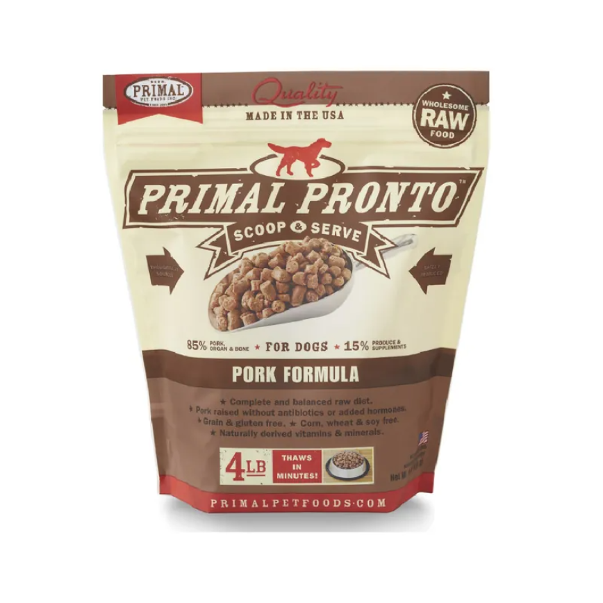Primal 狗糧 急凍鮮肉粒系列 豚肉配方 4lb (PRCPKF4) (需冷藏)