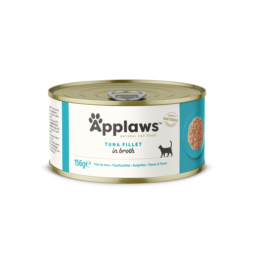 Applaws 貓罐頭 天然優質純吞拿魚 Tuna Fillet 156g (淺藍) (2003)
