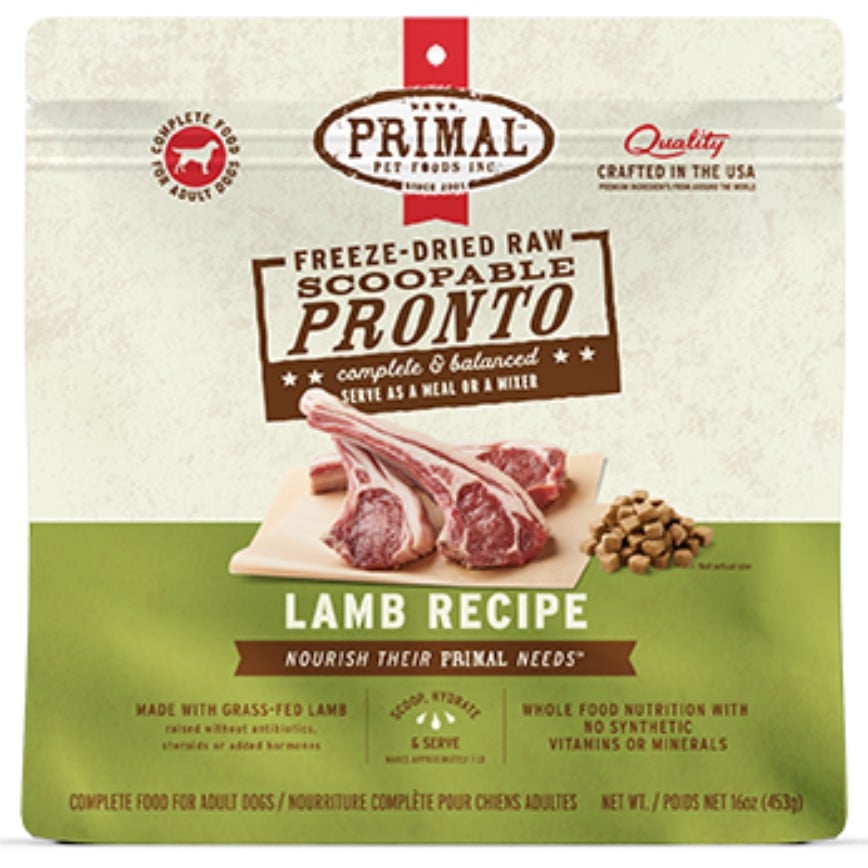 Primal 狗糧 脫水凍乾肉粒系列 羊肉配方 16oz (CLPRFD16)