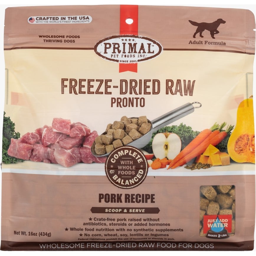 Primal 狗糧 脫水凍乾生肉主食糧 豬肉配方 16oz (CPPRFD16)
