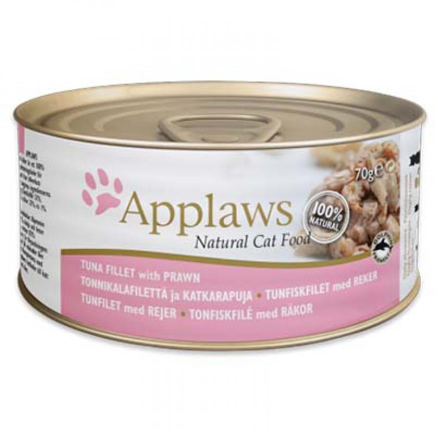Applaws 貓罐頭 天然優質吞拿魚及蝦 Tuna with Prawn 156g (淺粉紅) (2008)