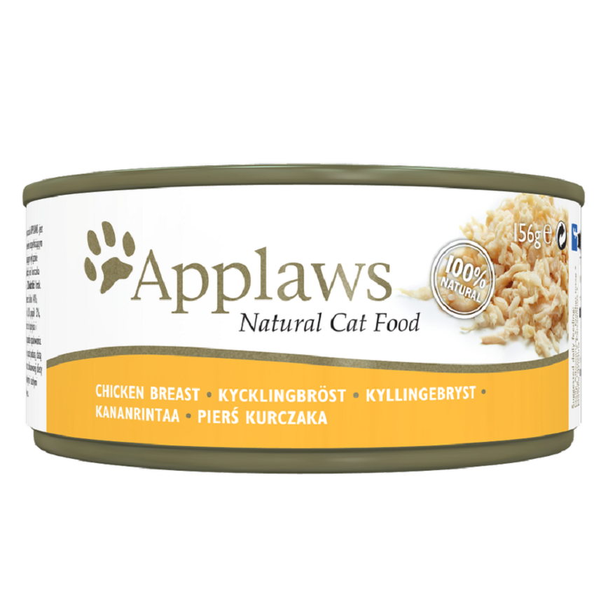 Applaws 貓罐頭 天然優質雞肉 Chicken Breast 156g (黃) (2002)