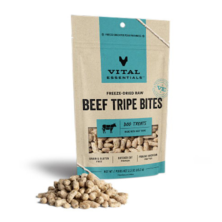 VITAL ESSENTIALS 凍乾狗小食 牛肚粒 2.3oz (684038)