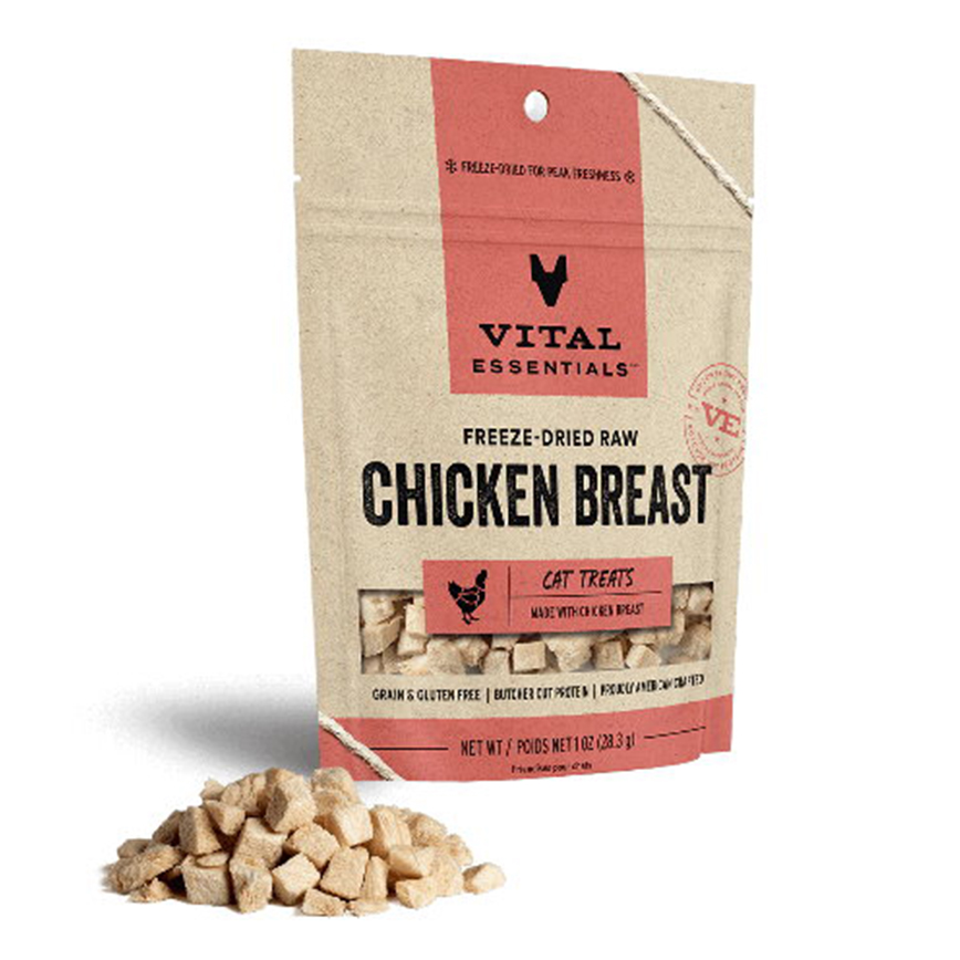VITAL ESSENTIALS 凍乾貓零食 雞胸粒 1oz (694013)