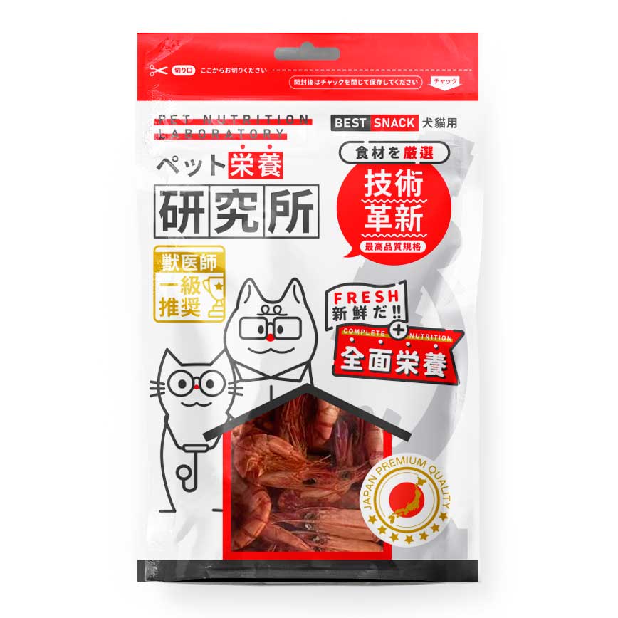 Pet Lab嚴選貓狗零食 凍乾小食 脫水原隻大蝦 20g
