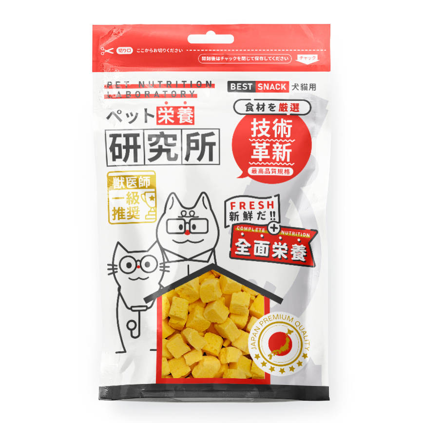 Pet Lab 嚴選貓狗零食 凍乾小食 雞肉蛋黃粒 30g