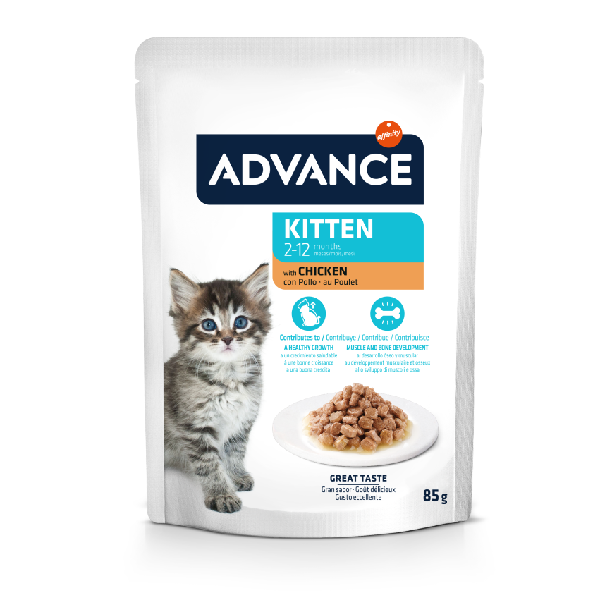 ADVANCE 貓濕糧 日常護理 幼貓配方 雞肉 85g (964526) (新舊包裝隨機發貨) 圖 2
