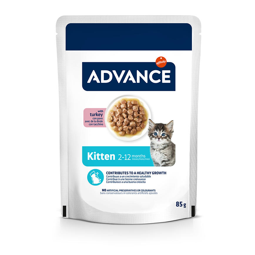 ADVANCE 貓濕糧 日常護理 幼貓配方 火雞 85g (964527) (新舊包裝隨機發貨)